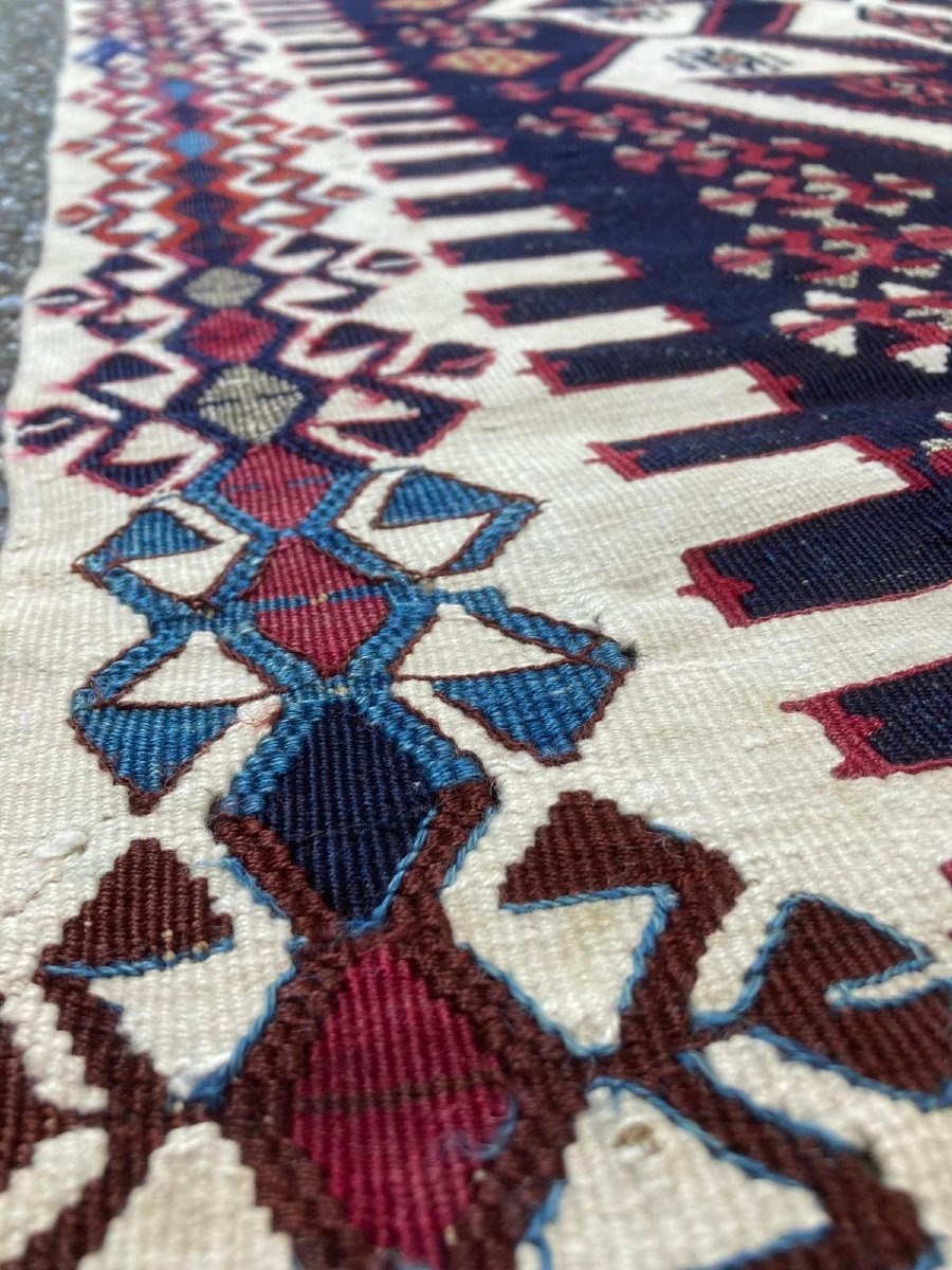 Malatya Kilim / Anatolia. Circa 1880.  Museum-quality Piece. 400 X 86 Cm-photo-4
