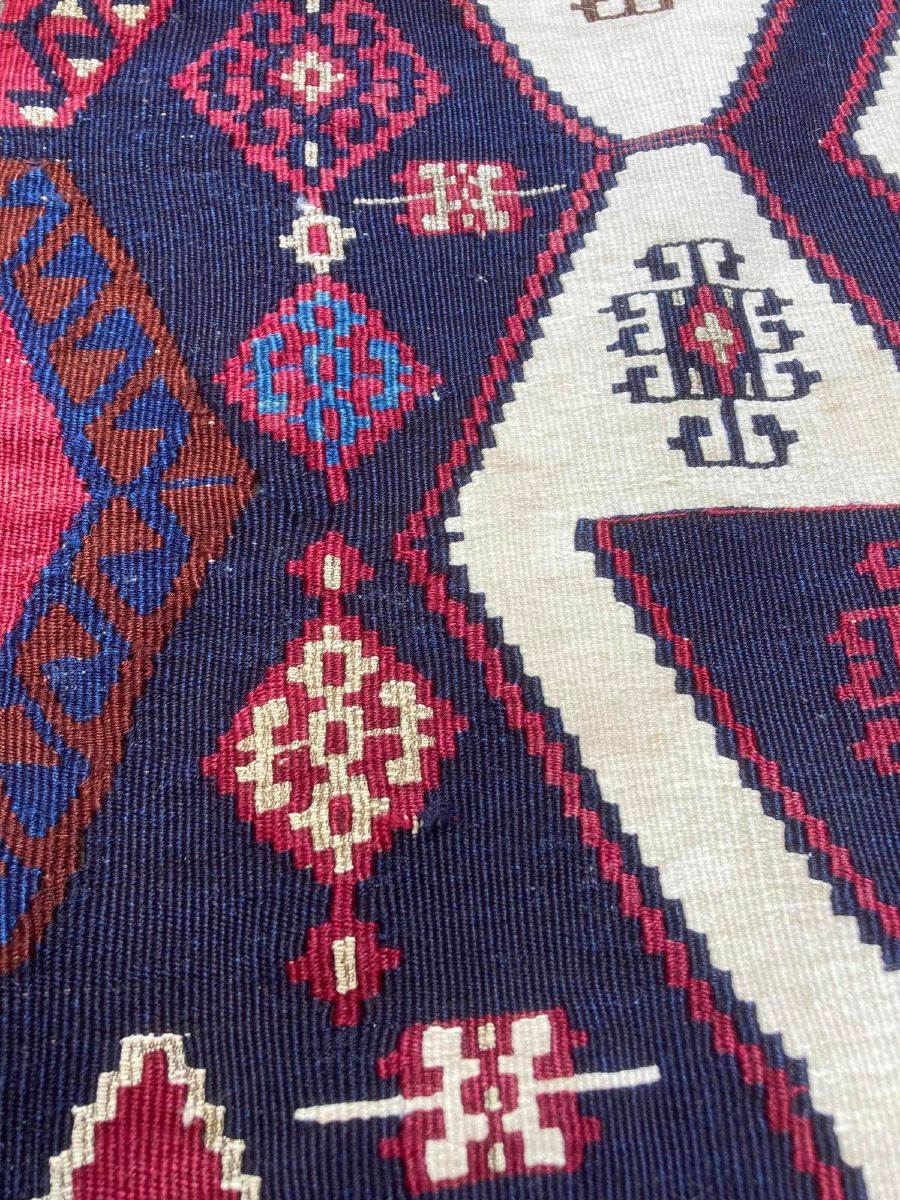 Malatya Kilim / Anatolia. Circa 1880.  Museum-quality Piece. 400 X 86 Cm-photo-3