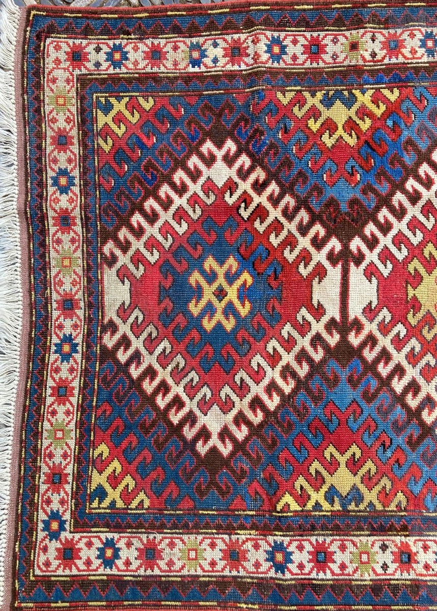 Tapis Karabag. Arménie. Circa 1880. 202 x 111 cm-photo-2
