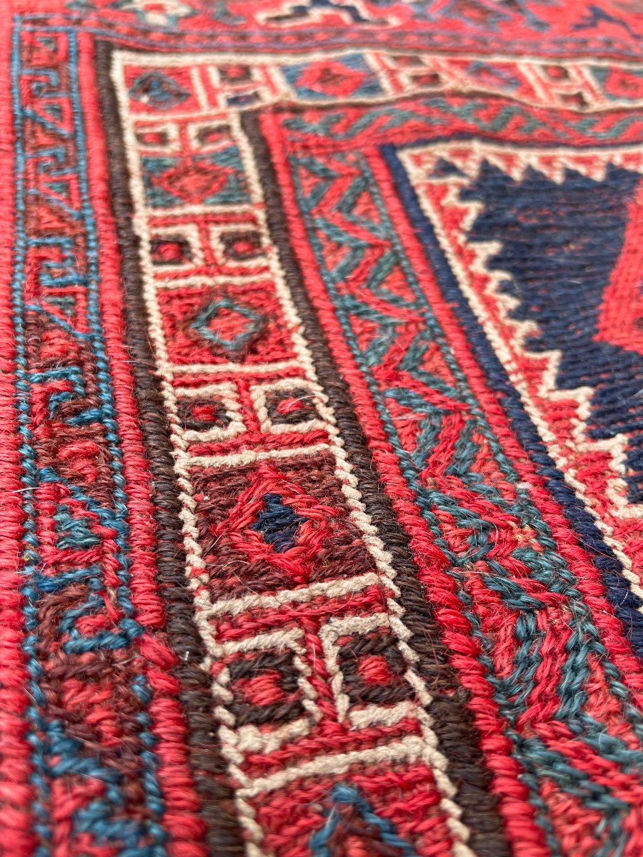 Fragment Khorjin Bathiyari. Perse. Circa 1880. 90 x 68 cm-photo-4