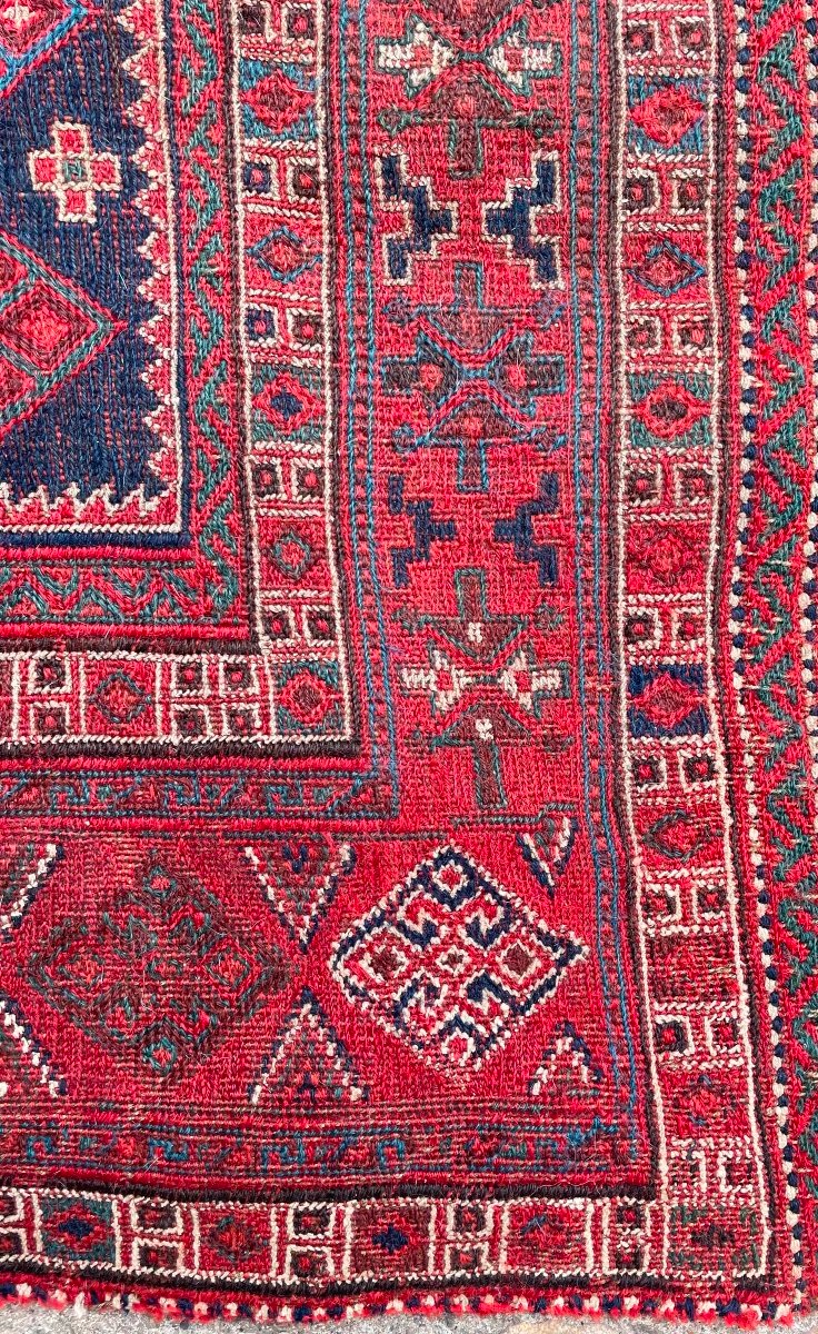 Fragment Khorjin Bathiyari. Perse. Circa 1880. 90 x 68 cm-photo-2