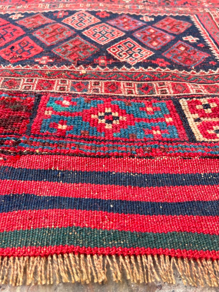 Fragment Khorjin Bathiyari. Perse. Circa 1880. 90 x 68 cm-photo-3