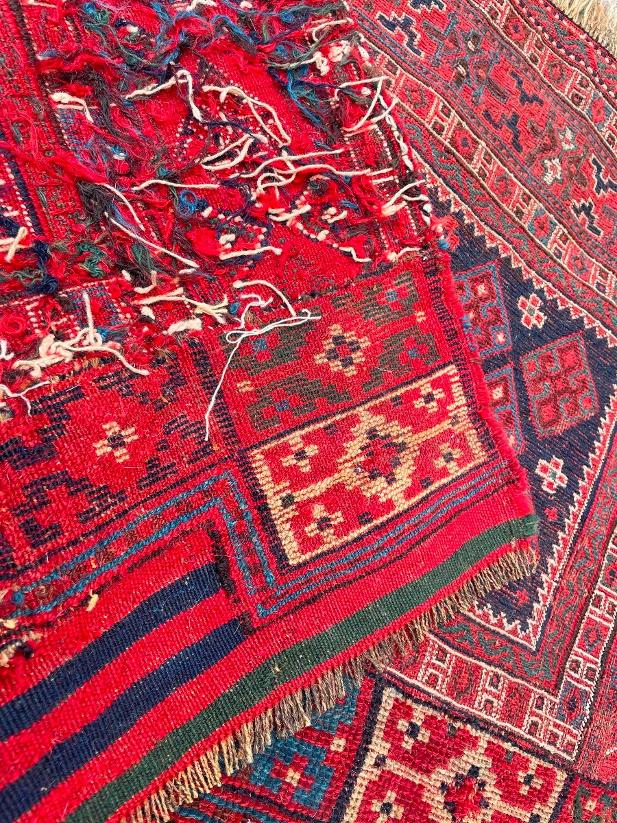 Fragment Khorjin Bathiyari. Perse. Circa 1880. 90 x 68 cm-photo-4