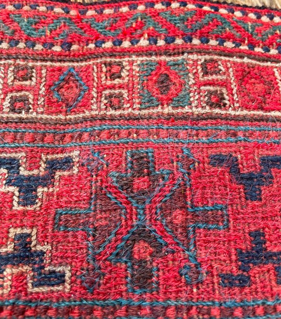 Fragment Khorjin Bathiyari. Perse. Circa 1880. 90 x 68 cm-photo-5