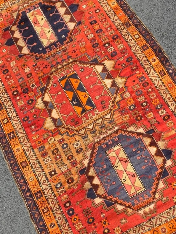 Tapis Karabag. Caucase. Début 20 ième. 275 x 150 cm-photo-3
