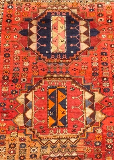 Tapis Karabag. Caucase. Début 20 ième. 275 x 150 cm-photo-4