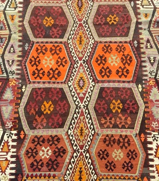 Sivas Kilim. Anatolia. Mid-20th Century. 355 X 170 Cm-photo-2