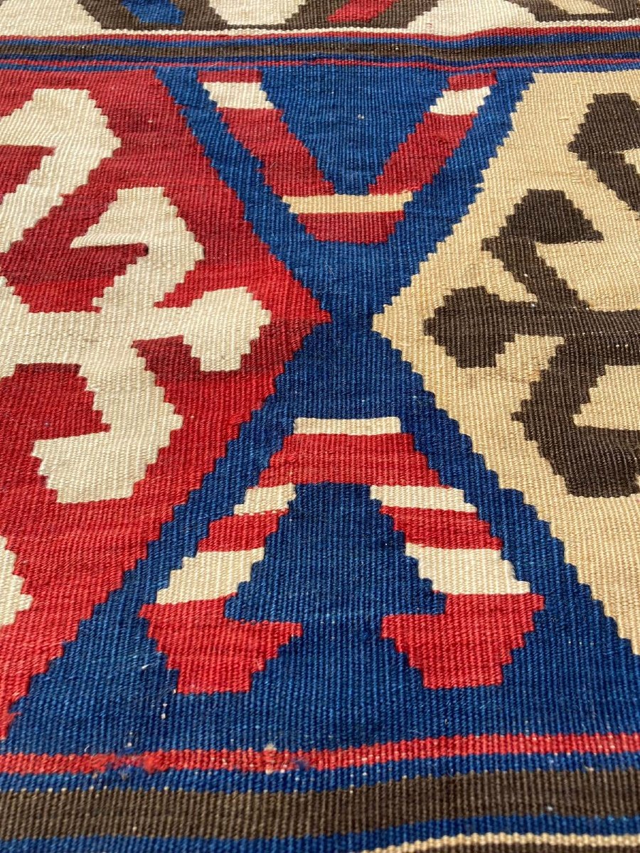 Kazak Kilim. Caucasus. Circa 1880. 240 X 167 Cm-photo-2