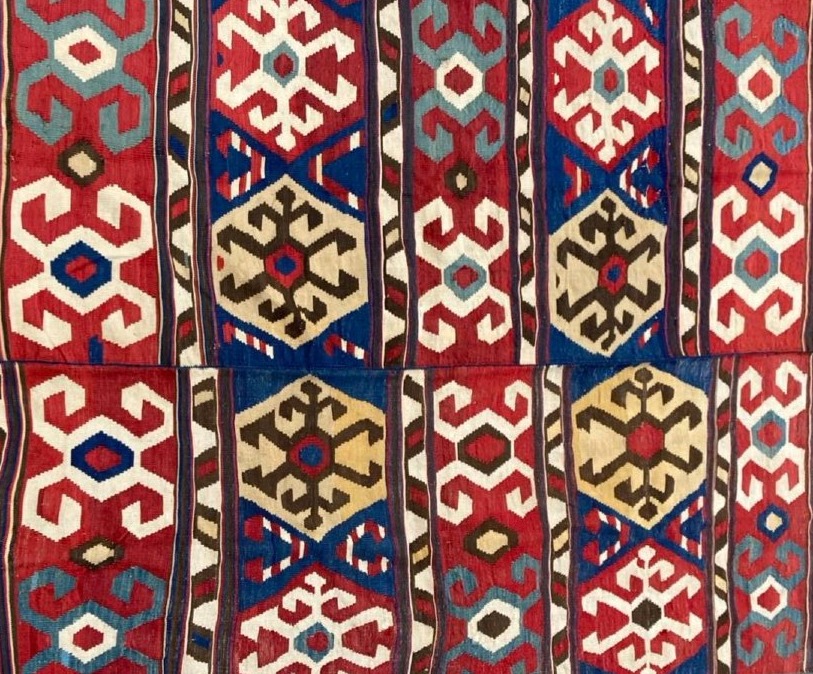 Kazak Kilim. Caucasus. Circa 1880. 240 X 167 Cm-photo-5