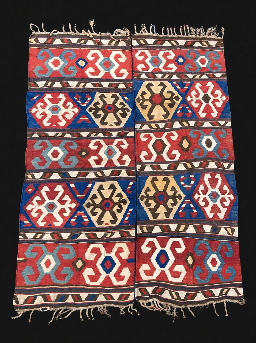 Kazak Kilim. Caucasus. Circa 1880. 240 X 167 Cm