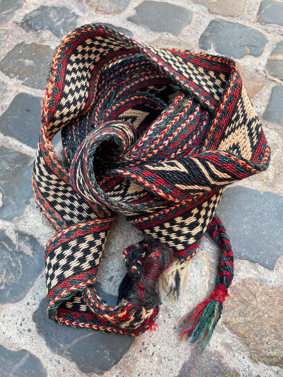 Kilim. Woven Strip From A Shasaven Nomadic Tent. Persia. Circa 1900. 700 X 7 Cm-photo-2