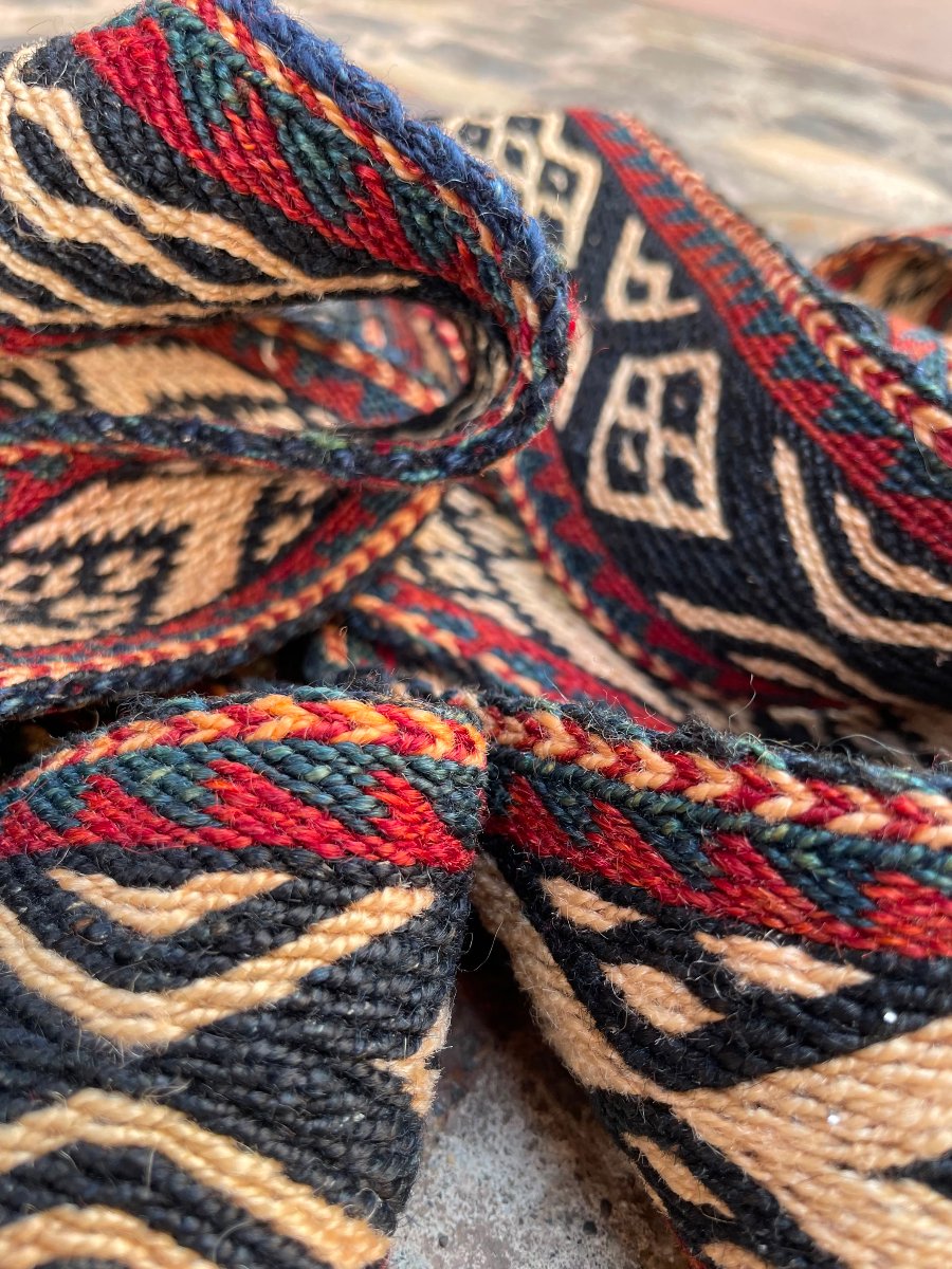 Kilim. Woven Strip From A Shasaven Nomadic Tent. Persia. Circa 1900. 700 X 7 Cm-photo-7