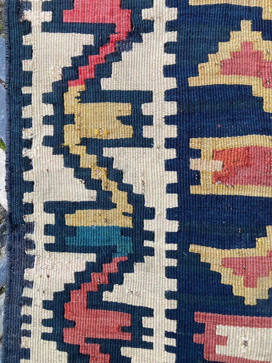 Kuba Kilim - Azerbaijan. Circa 1880. 185 X 125 Cm-photo-5