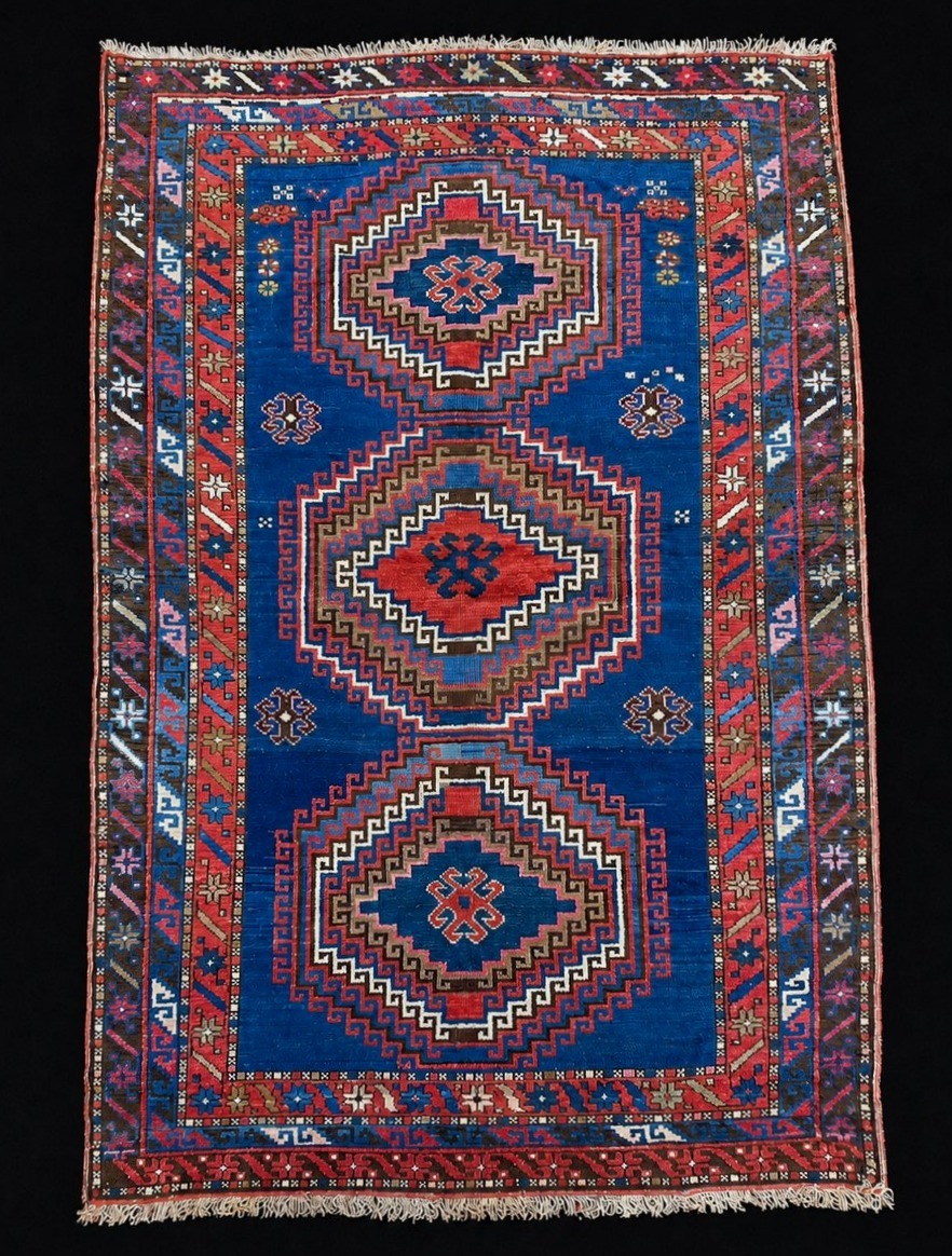 Kazak Rug. Caucasus. Circa 1900. 215 X 136 Cm