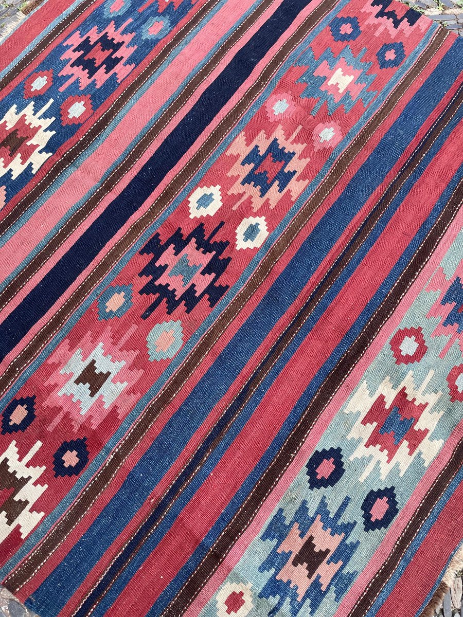 Shasaven Kilim. Persia. Circa 1880. 177 X 169 Cm-photo-3