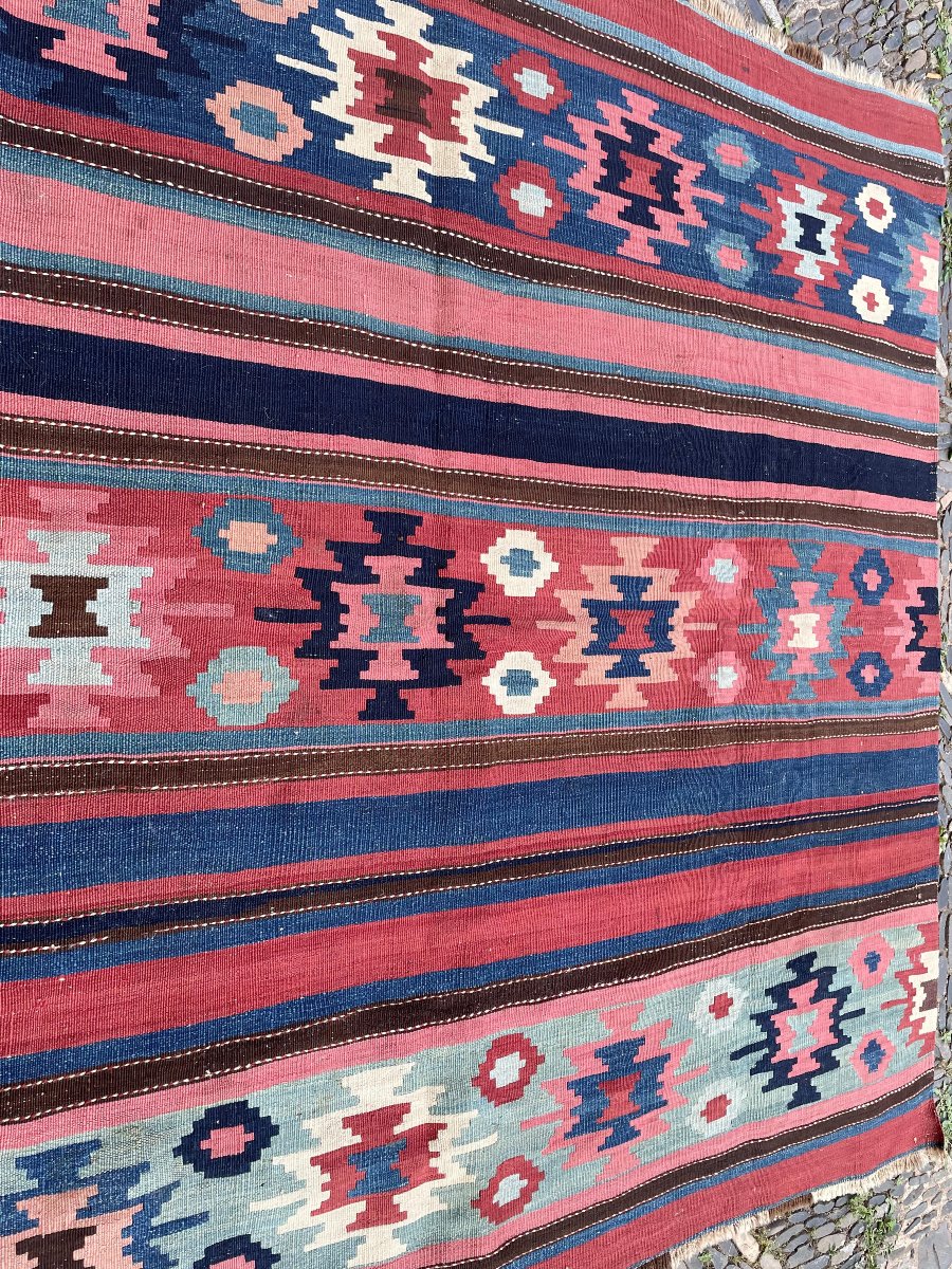 Shasaven Kilim. Persia. Circa 1880. 177 X 169 Cm-photo-2