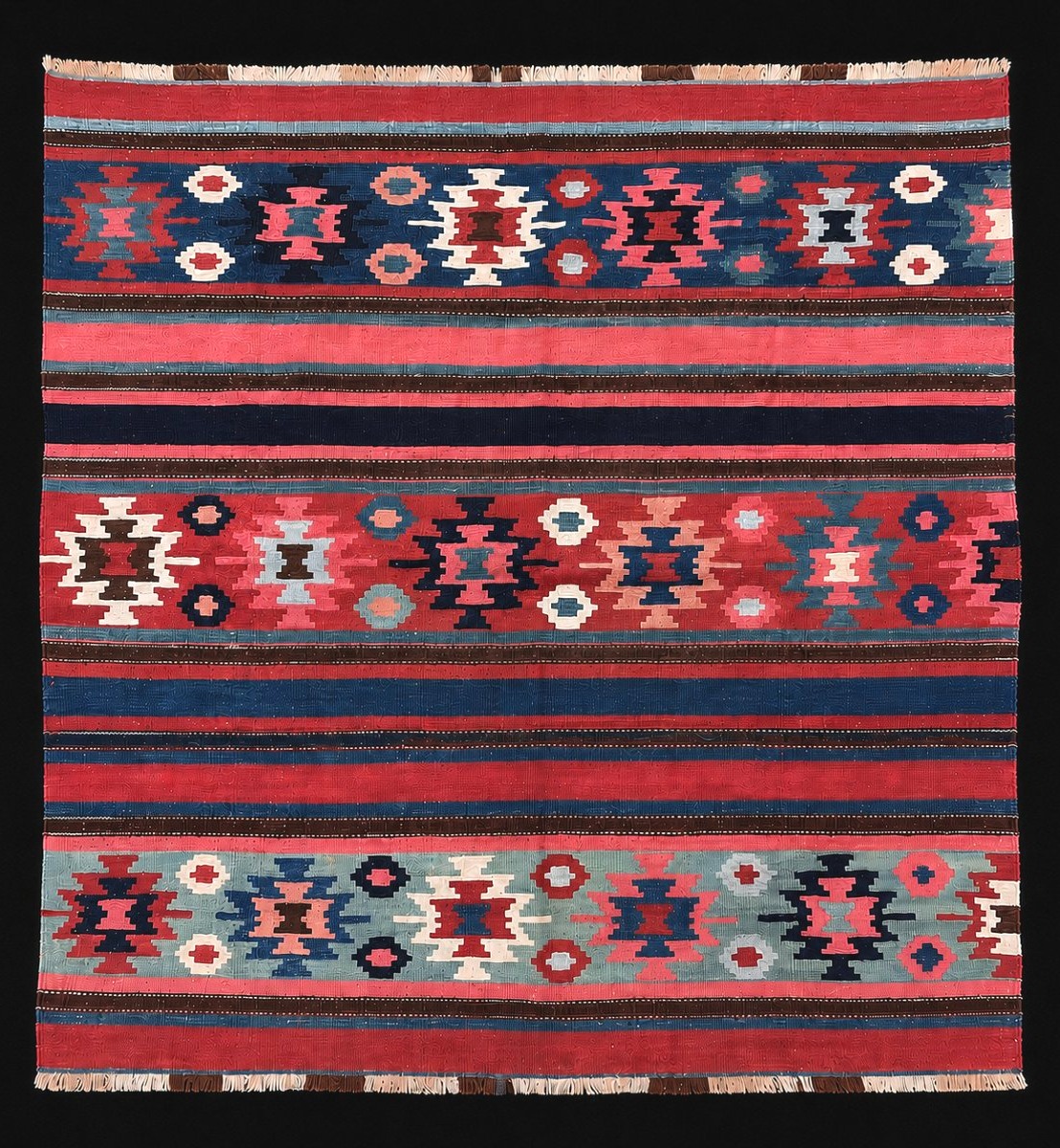 Shasaven Kilim. Persia. Circa 1880. 177 X 169 Cm