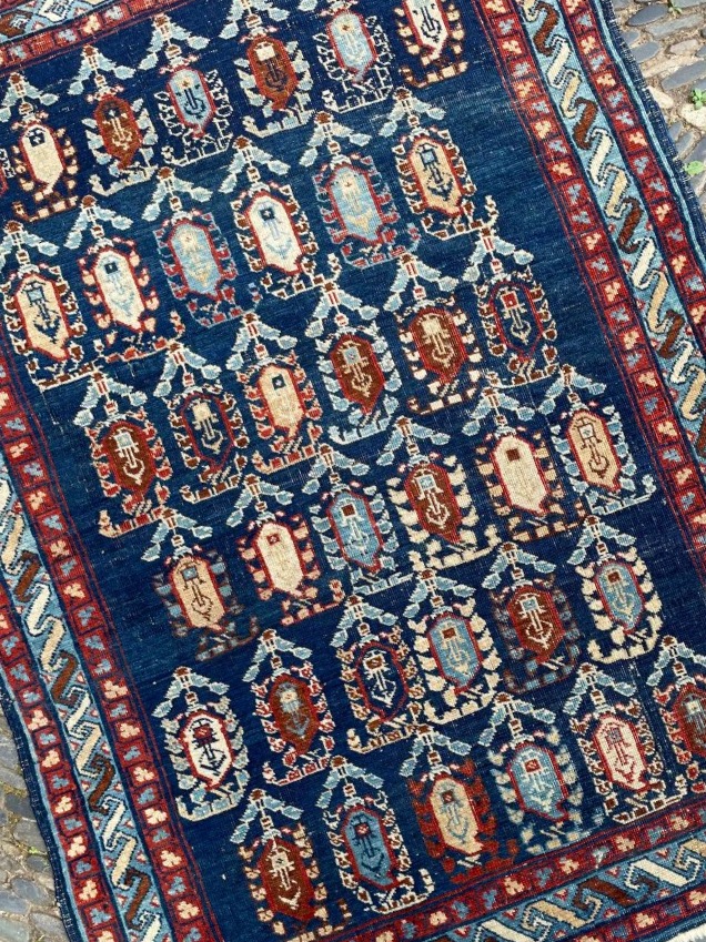 Tapis Daghestan. Caucase oriental. Circa 1880. 140 x 100 cm-photo-4