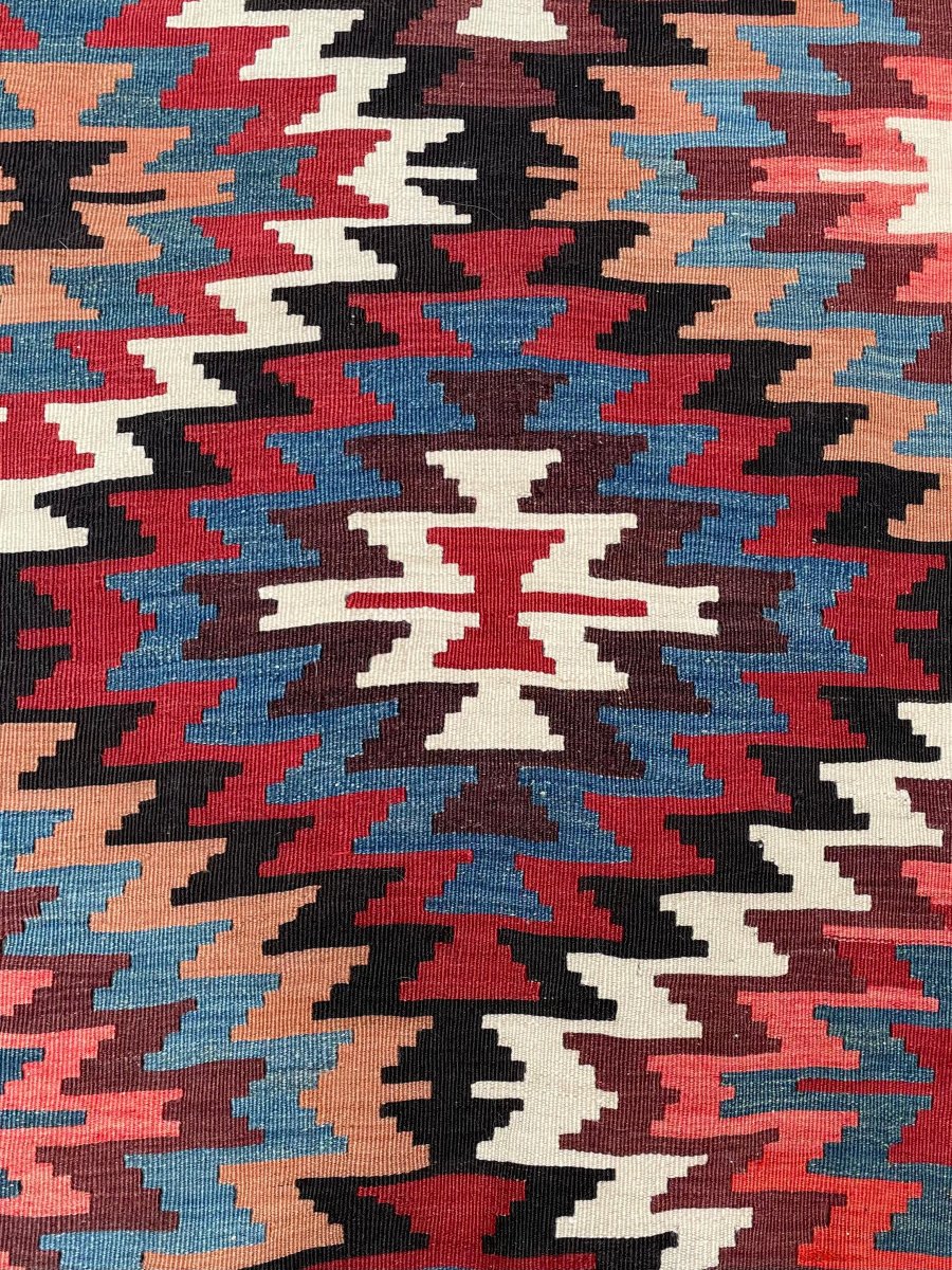 Korkuteli Kilim. Anatolia. Circa 1920. 340 X 175 Cm-photo-2