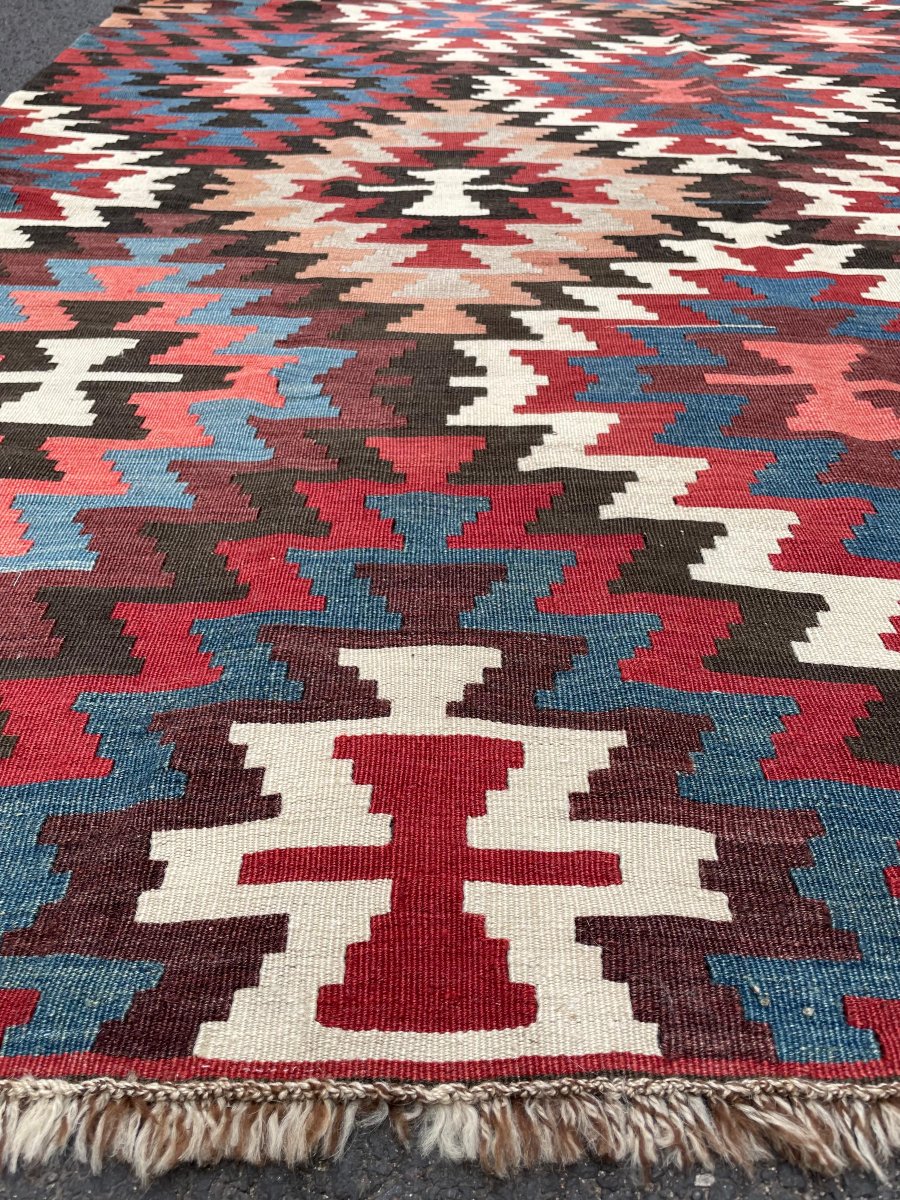 Korkuteli Kilim. Anatolia. Circa 1920. 340 X 175 Cm-photo-3