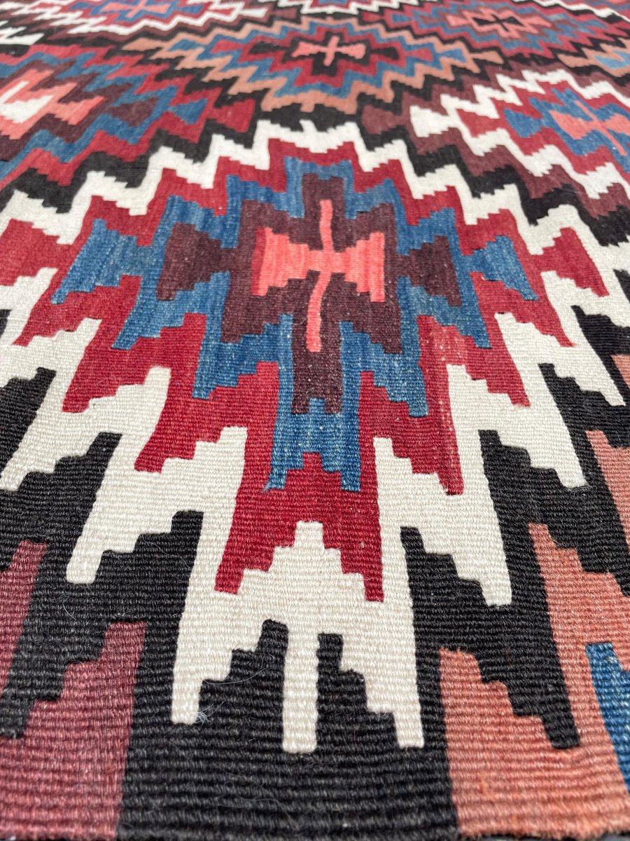 Korkuteli Kilim. Anatolia. Circa 1920. 340 X 175 Cm-photo-4