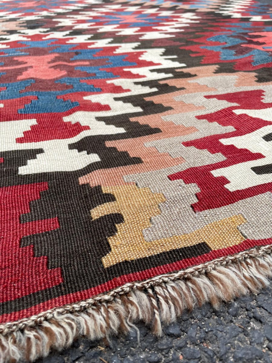 Korkuteli Kilim. Anatolia. Circa 1920. 340 X 175 Cm-photo-2