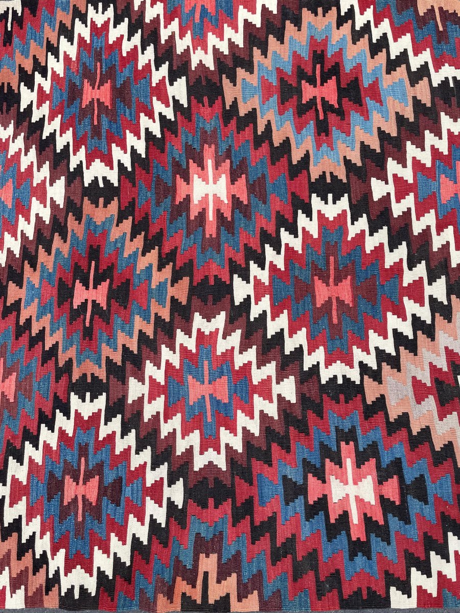 Korkuteli Kilim. Anatolia. Circa 1920. 340 X 175 Cm-photo-6