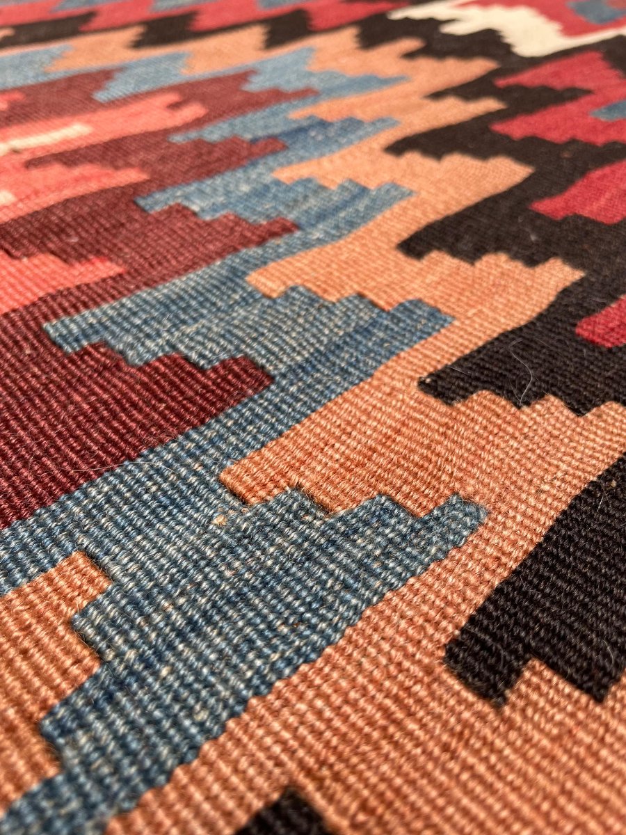 Korkuteli Kilim. Anatolia. Circa 1920. 340 X 175 Cm-photo-7