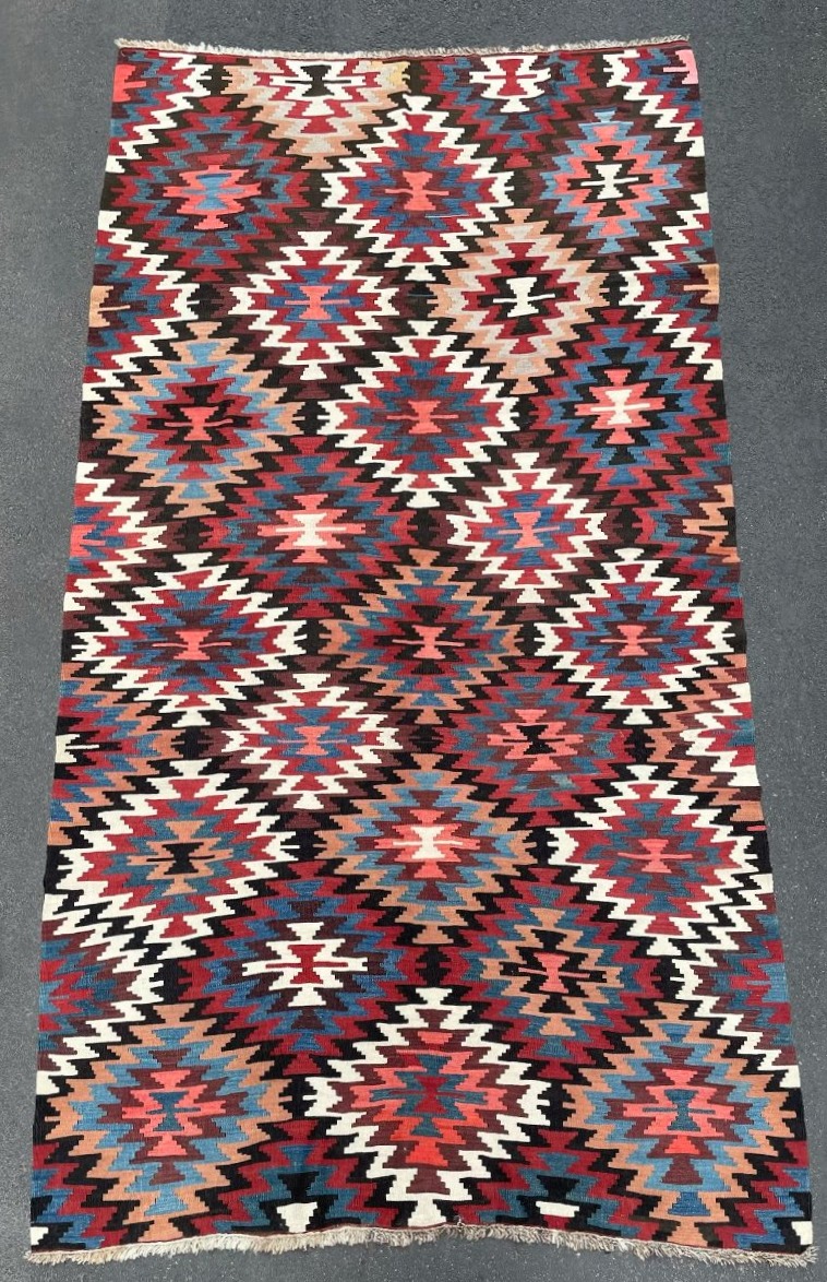Korkuteli Kilim. Anatolia. Circa 1920. 340 X 175 Cm