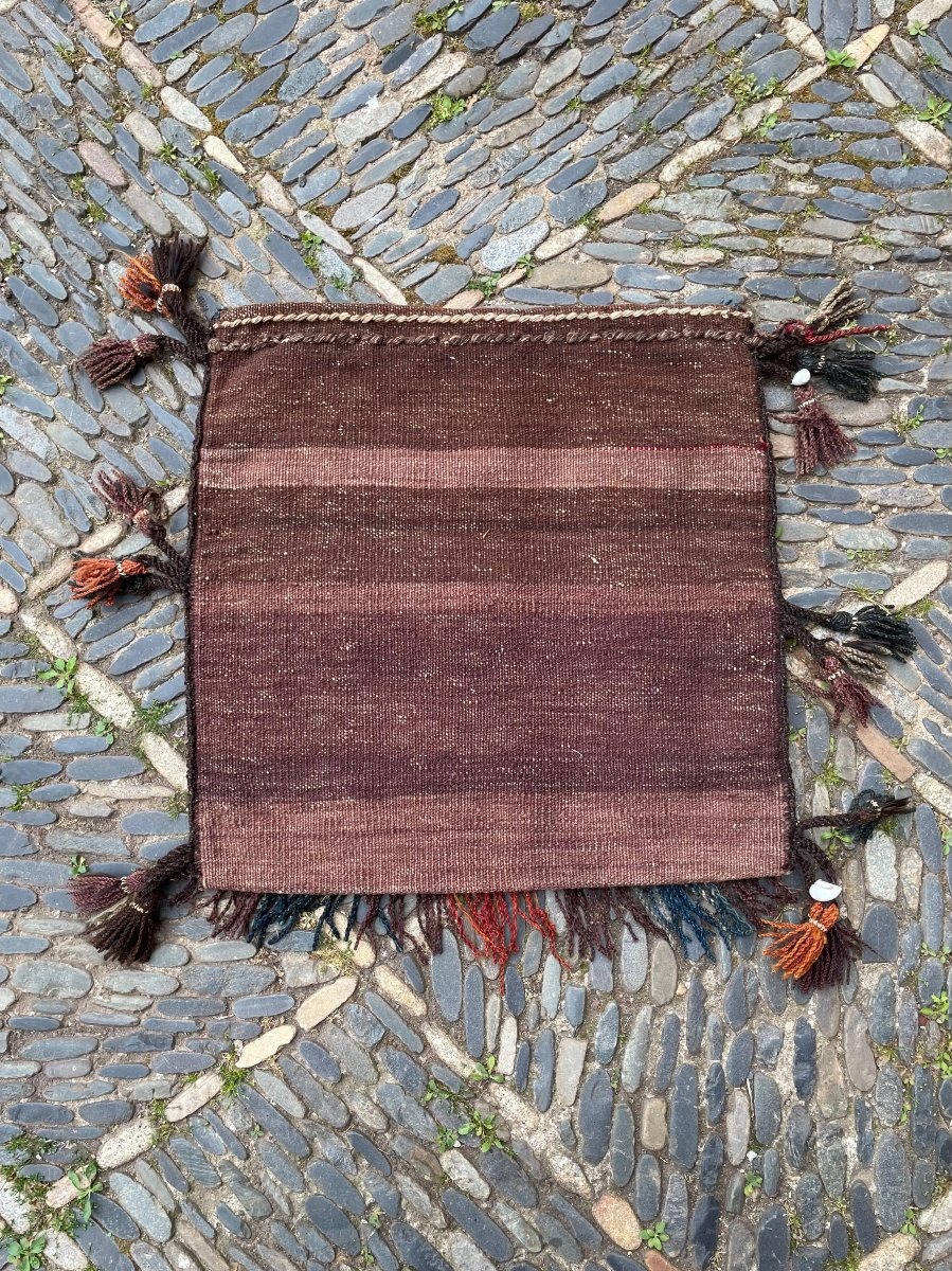 Khorjin / Bag - Cushion. Qashqai. Persia. Circa 1920. 52 X 50 Cm-photo-3