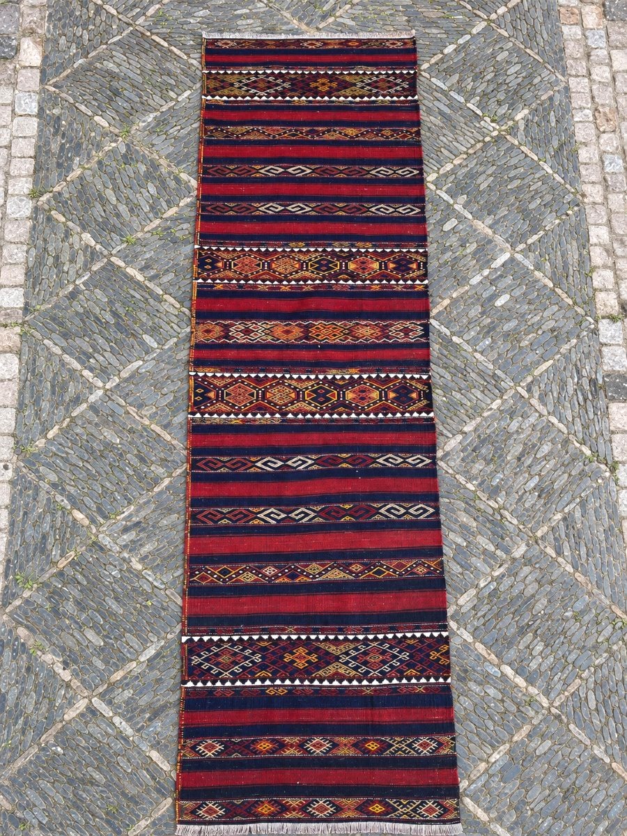 Gallery / Kilim. Gaziantep. Anatolia. Circa 1920. 307 X 75 Cm