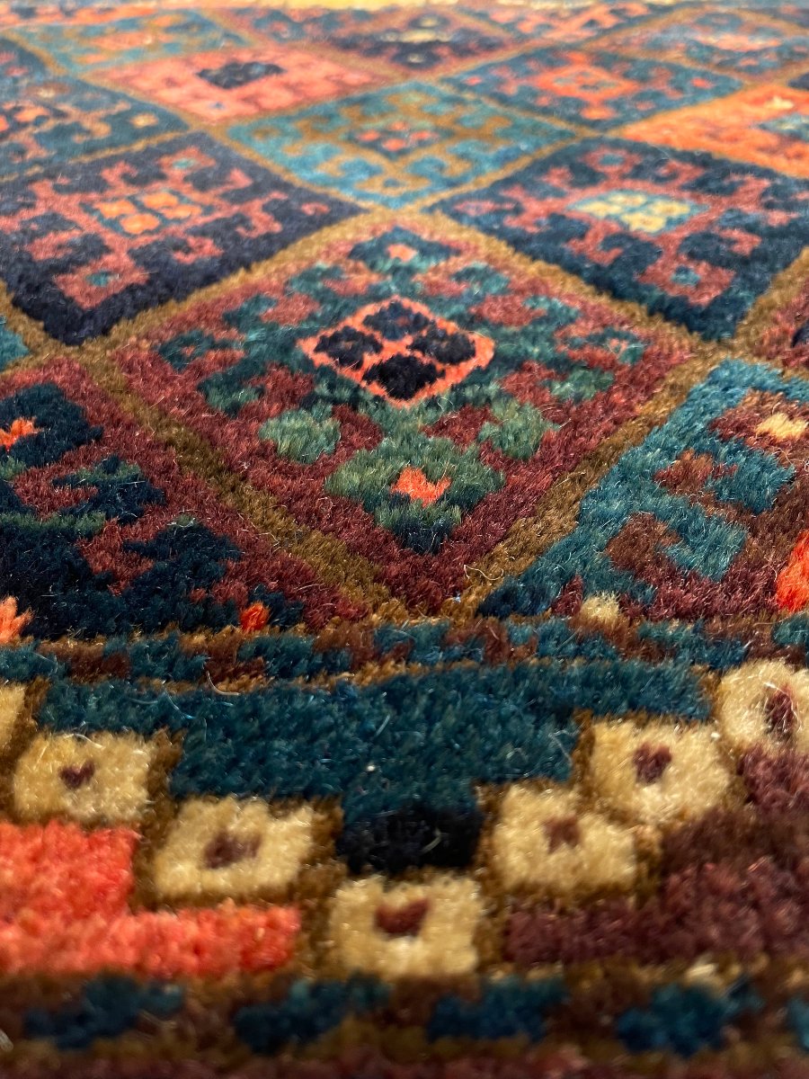 Khorjin Rug. Kurdish Jaff. Circa 1900. 105 X 67 Cm-photo-4