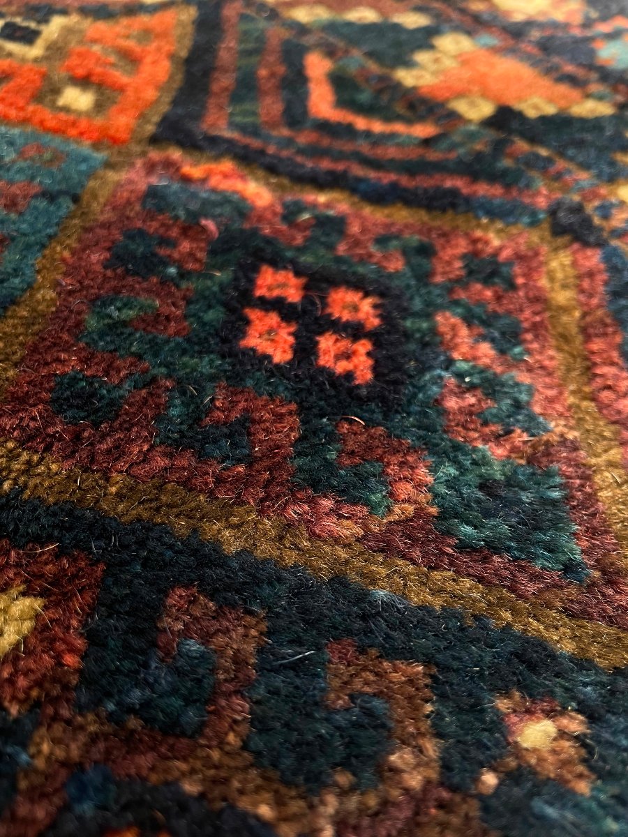 Khorjin Rug. Kurdish Jaff. Circa 1900. 105 X 67 Cm-photo-5