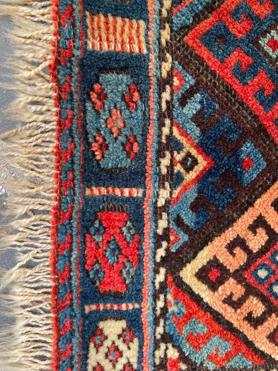 Khorjin / Bag Front. Qashqai. Persia. Circa 1900.  62 X 62 Cm-photo-5