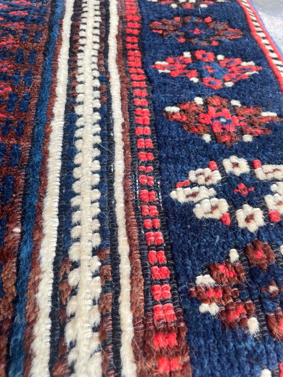 Khorjin Rug. Kurdish Jaff. Circa 1900. 110 X 78 Cm-photo-3