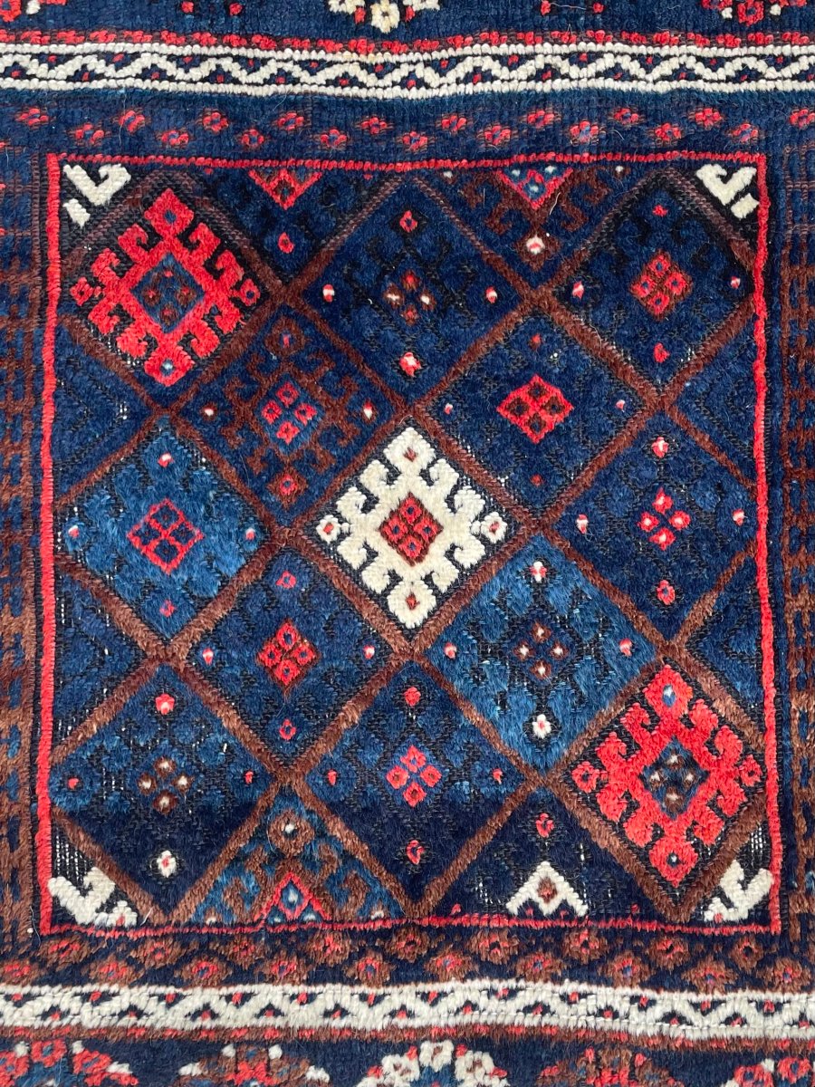 Khorjin Rug. Kurdish Jaff. Circa 1900. 110 X 78 Cm-photo-4