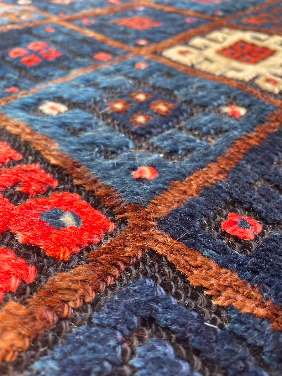Khorjin Rug. Kurdish Jaff. Circa 1900. 110 X 78 Cm-photo-6