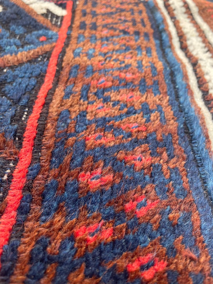 Khorjin Rug. Kurdish Jaff. Circa 1900. 110 X 78 Cm-photo-8