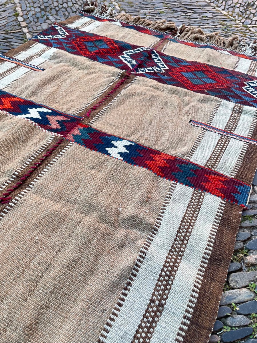 Kilim Shahsaven - Persia. Circa 1930. 165 X 90 Cm-photo-4