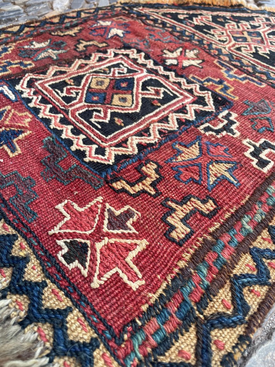 Porte Coran / Khorjin. Bathiyari. Perse. Circa 1880. 70 x 50 cm-photo-2