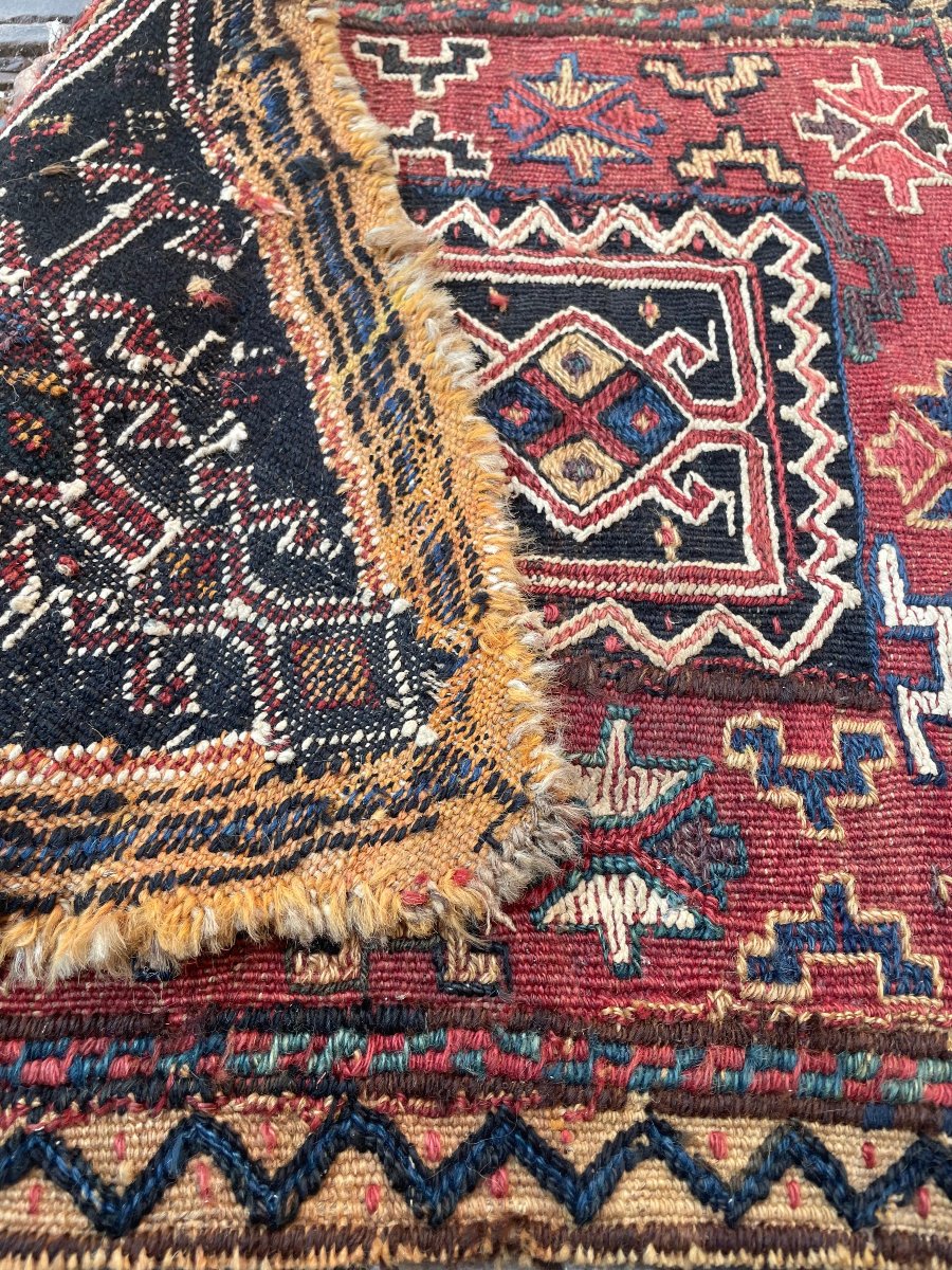 Porte Coran / Khorjin. Bathiyari. Perse. Circa 1880. 70 x 50 cm-photo-4