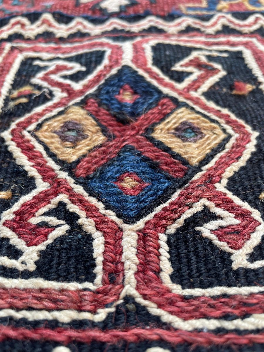 Porte Coran / Khorjin. Bathiyari. Perse. Circa 1880. 70 x 50 cm-photo-3