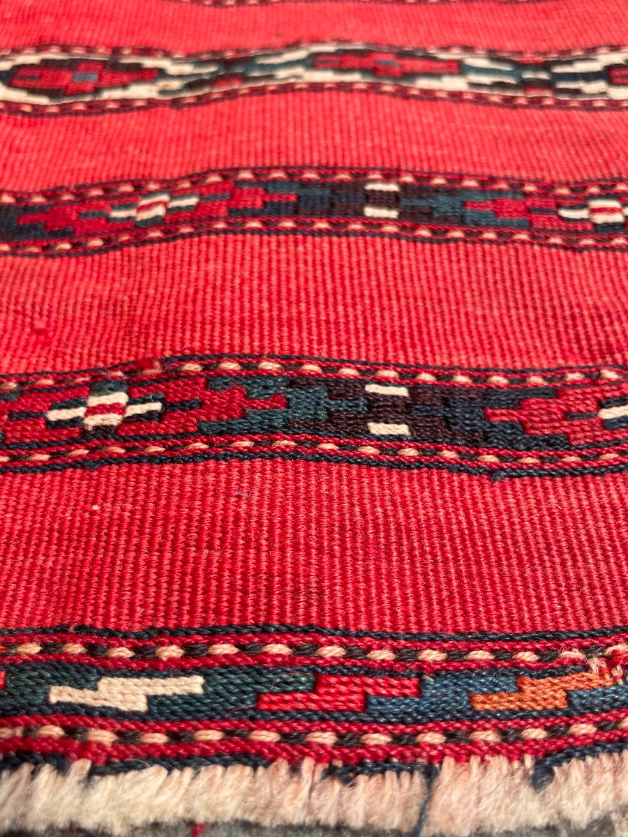 Khorjin / Face de sacoche. Yomut. Turkmène. Circa 1880.  90 x 60  cm-photo-2