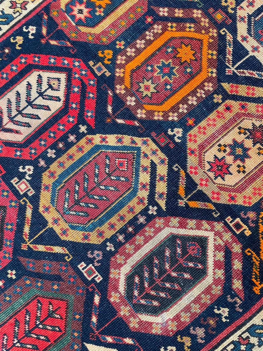 Tapis SHIRVAN - Caucase. Motif Boteh. Circa 1900.  225 x 85 cm-photo-4