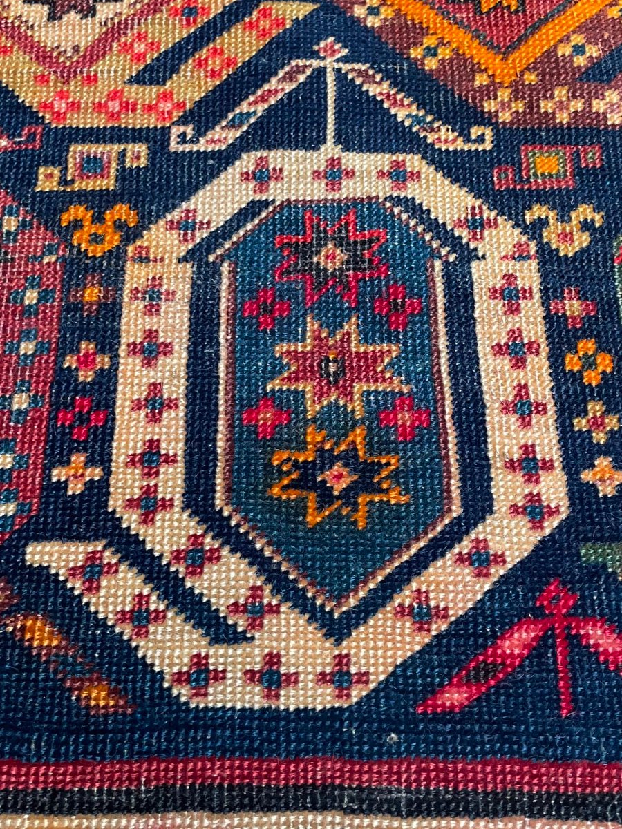 Tapis SHIRVAN - Caucase. Motif Boteh. Circa 1900.  225 x 85 cm-photo-6
