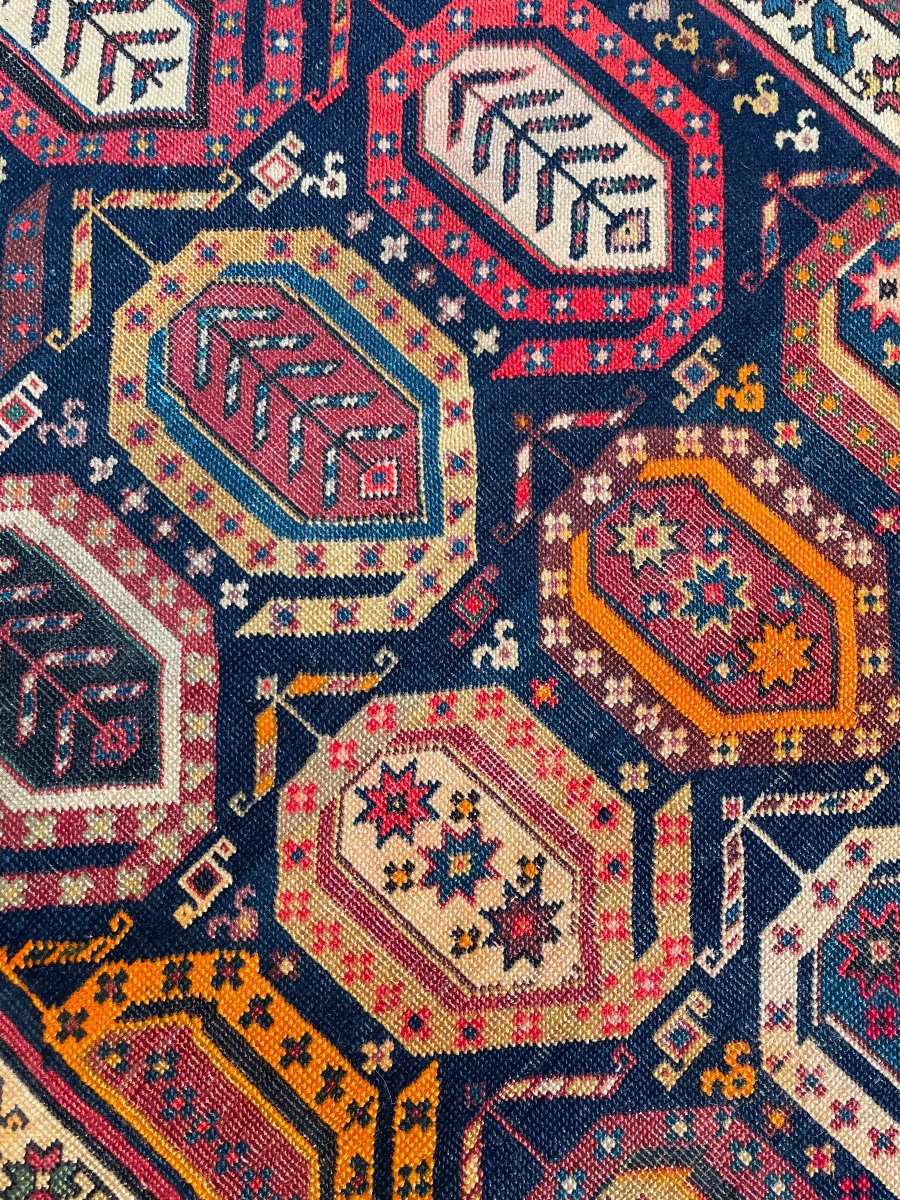 Tapis SHIRVAN - Caucase. Motif Boteh. Circa 1900.  225 x 85 cm-photo-7