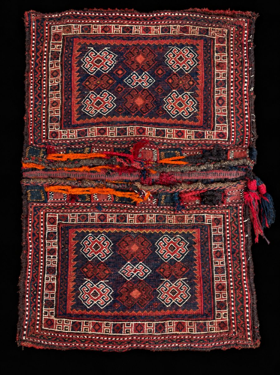 Double Bag. Bathiyari. Persia. Circa 1900. 80 X 58 Cm
