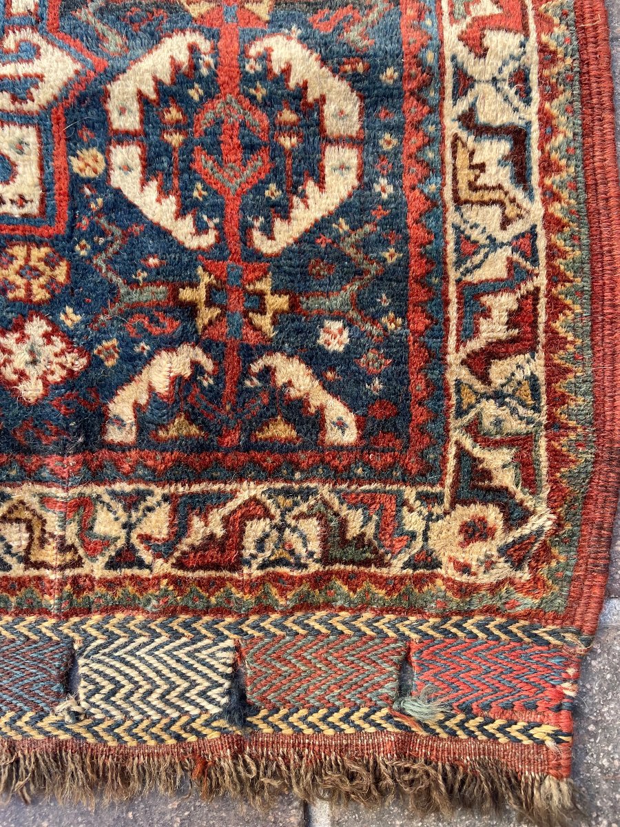 Tapis. Face de Khorjin. Perse. Circa 1880. 62 x 55 cm-photo-4