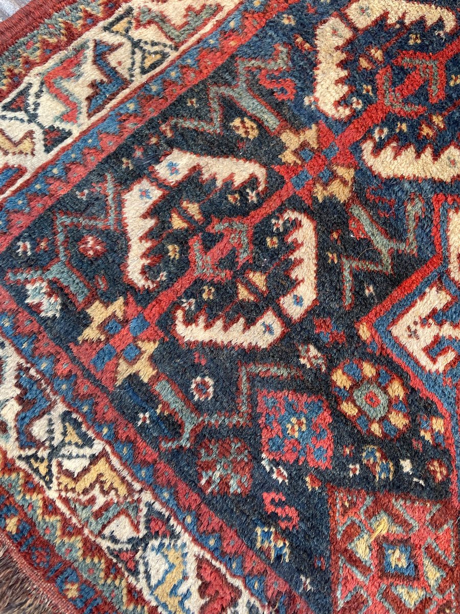 Tapis. Face de Khorjin. Perse. Circa 1880. 62 x 55 cm-photo-4