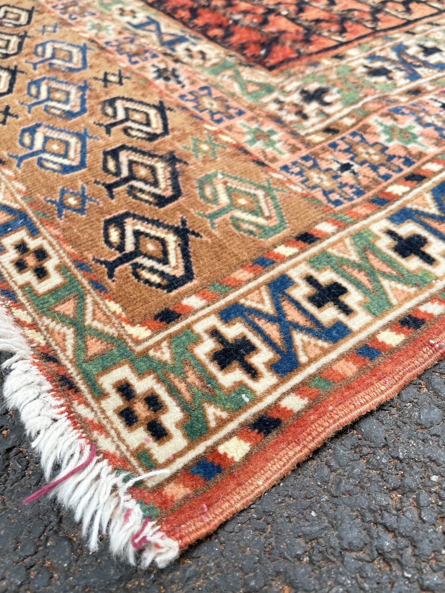 Tapis Turkmène / Tekke. Asie Centrale. Milieu 20 ième. 150 x 128 cm-photo-3